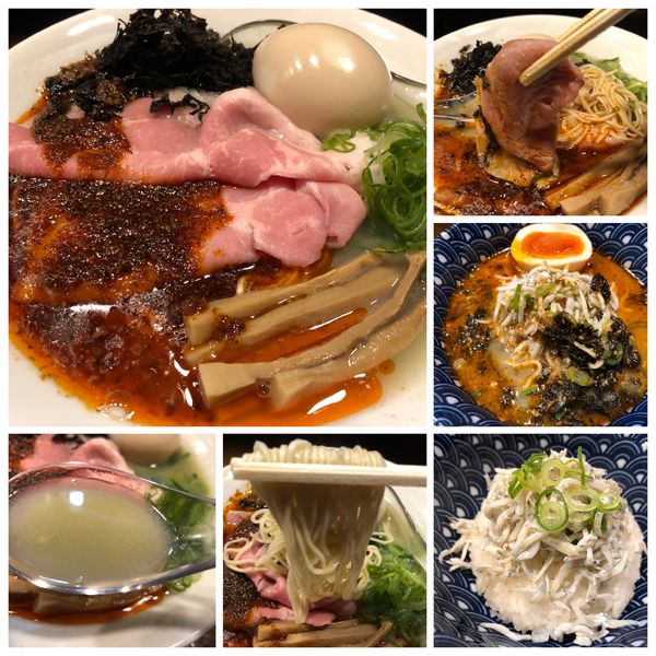 「【限定】牡蠣塩らぁ麺650円味玉100円釜揚しらす丼150円」@Soupmenの写真