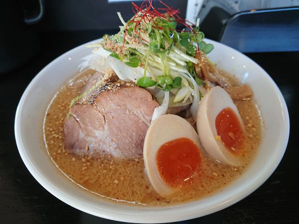 「【限定】肉みそらーめん 850円 他」@麺や 笑 ～Sho～の写真