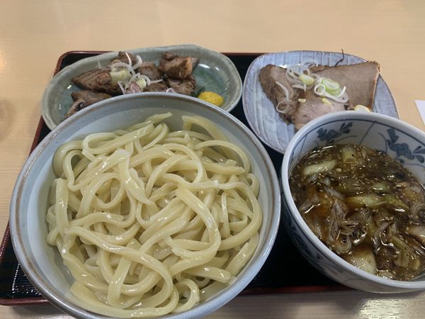 「ねぎチャーシューつけ麺」@手打ラーメン 長八の写真