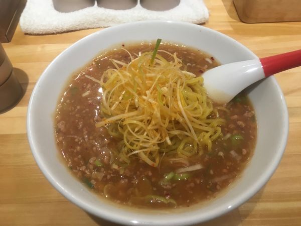 「特製タンタン麺(辛口)+白髪ねぎラー油」@小田原タンタン麵たかみの写真