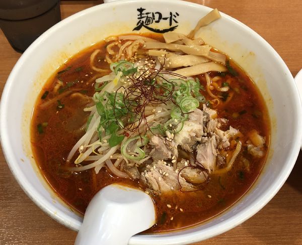 「辛味噌ラーメン＋サービス半ライス（￥756）」@麺ロード 大森店の写真
