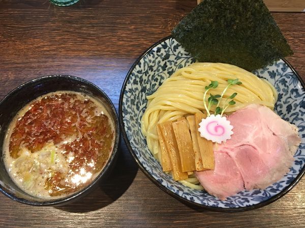 「【限定】えび香る鶏豚骨つけ麺」@麺処はなぶさの写真