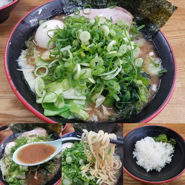 「全部のせ(かため、ふつう、ふつう)¥1000」@麺家 紫極の写真