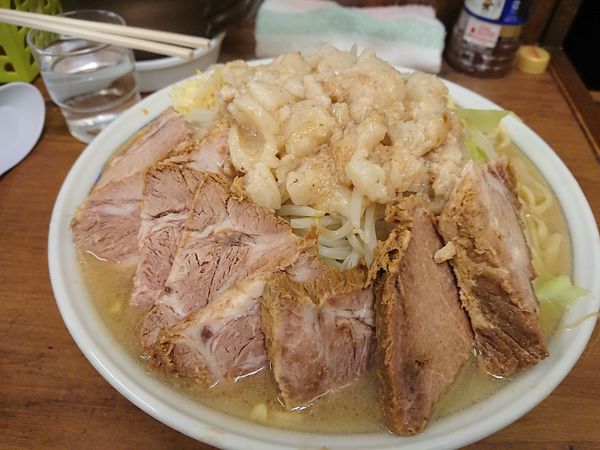 「大豚ダブル ねぎラーメン」@ラーメン二郎 品川店の写真
