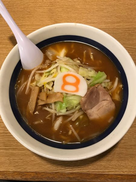 「野菜らーめん・味噌 590円」@8番らーめん もりの里店の写真