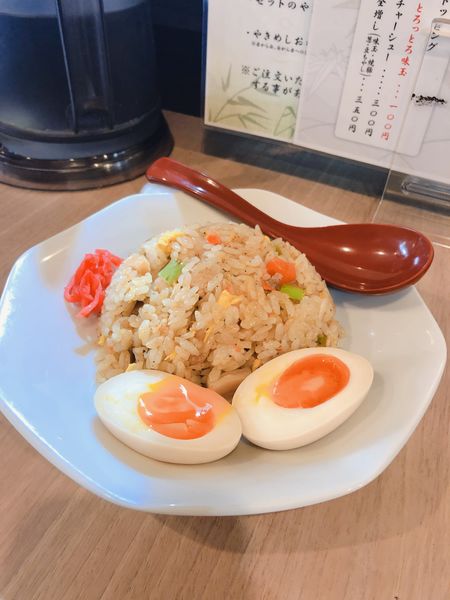 「セットやきめし➕味玉」@やきめし屋 植竹の写真