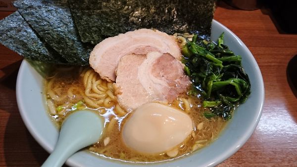 「味玉ラーメン中 ねぎめし」@らーめん 晴れる家の写真