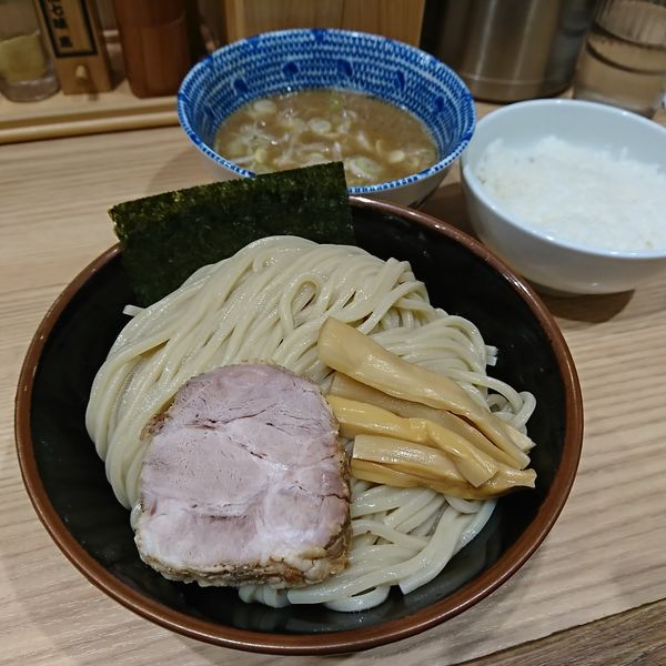 「つけめん並 730えん ライス 100えん」@舎鈴 JRさいたま新都心ビル店の写真