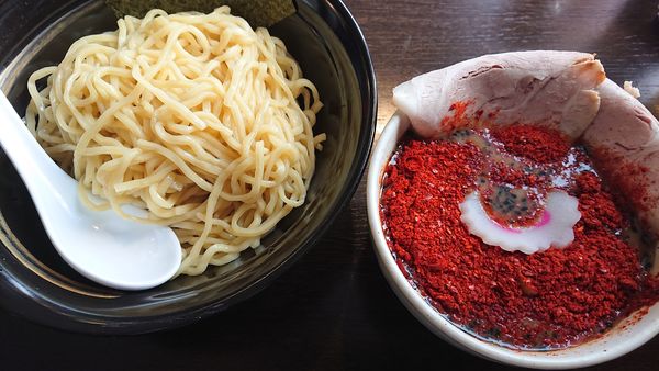 「激辛味噌つけ麺（１玉）　７９０円」@とんこつらーめん 頑々坊子の写真