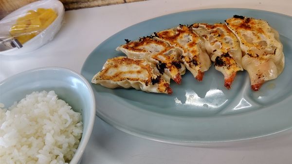 「特製海老ギョーザ400円」@ラーメンショップ 的場店の写真