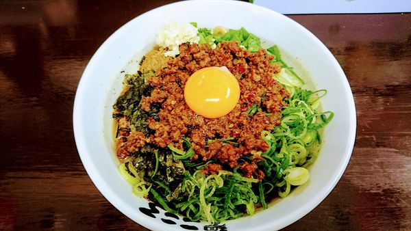「台湾まぜそば(大・追い飯付)+チーズ・台湾ミンチ増し」@麺屋こころ 大船店の写真