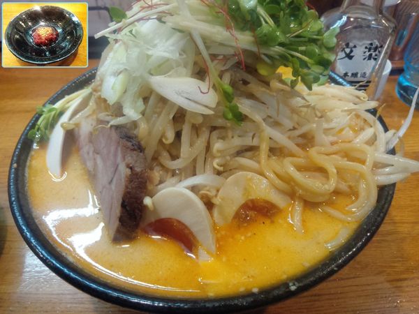 「【限定】白湯辛味噌そば ￥850」@麺屋 鶏口の写真