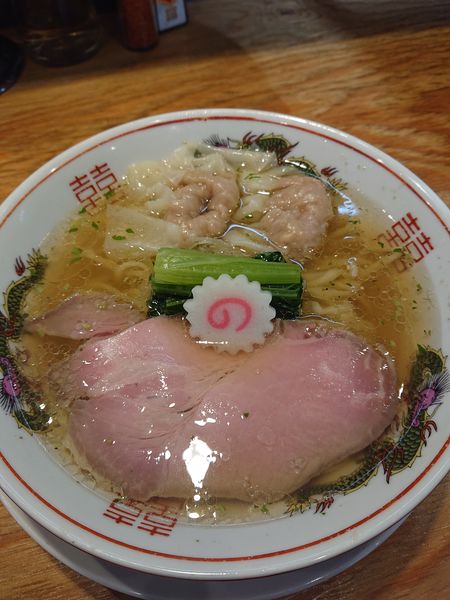 「山椒ラーメン 肉ワンタン」@キング製麺の写真
