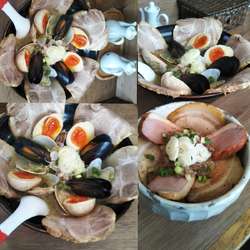 【限定】貝出汁塩ラーメンセット