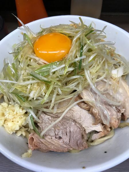 「小汁無し　ネギ」@ラーメン二郎 横浜関内店の写真