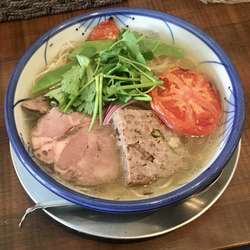 ひつじそば+ローストトマト