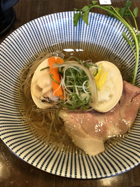 「【限定】地蛤とせりの中華そば」@寿製麺よしかわ 保谷店の写真