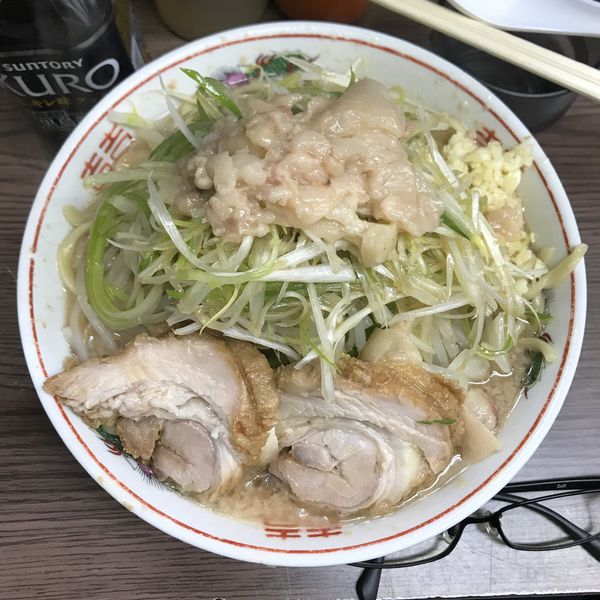 「小ラーメン＋ネギ」@ラーメン二郎 横浜関内店の写真