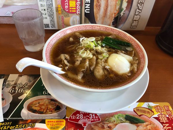 「期間限定　年越し肉中華そば　680円」@野菜らーめん 幸楽苑 青梅店の写真
