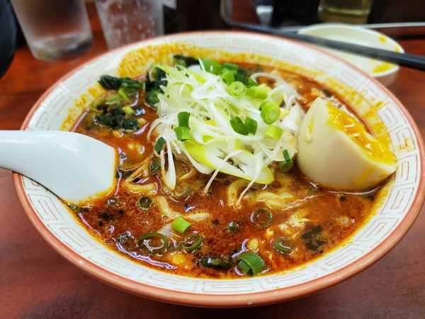 「ミニドラたんたん麺ドラゴン級680円」@らーめん ドラごんちの写真