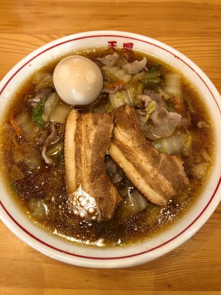 「天風味玉ラーメン　720円」@奈良天理ラーメン 天風 豊川店の写真
