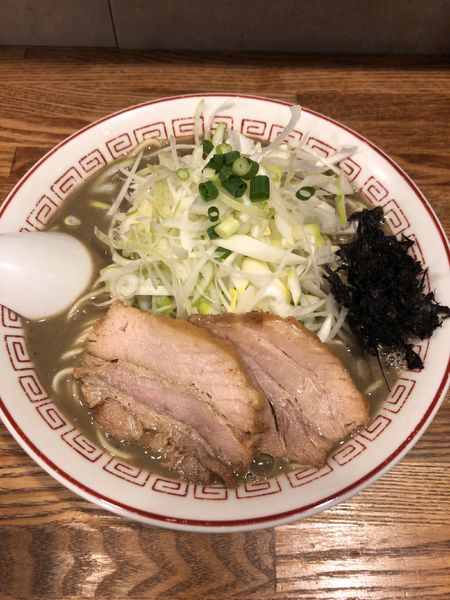 「濃厚煮干そば+ネギ」@煮干中華そば専門 煮干丸の写真