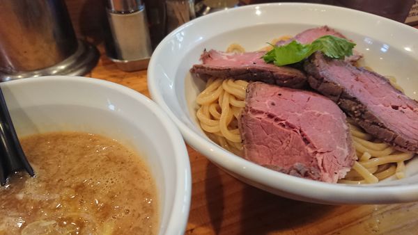 「ローストビーフつけ麺」@つけ麺二代目いさおの写真