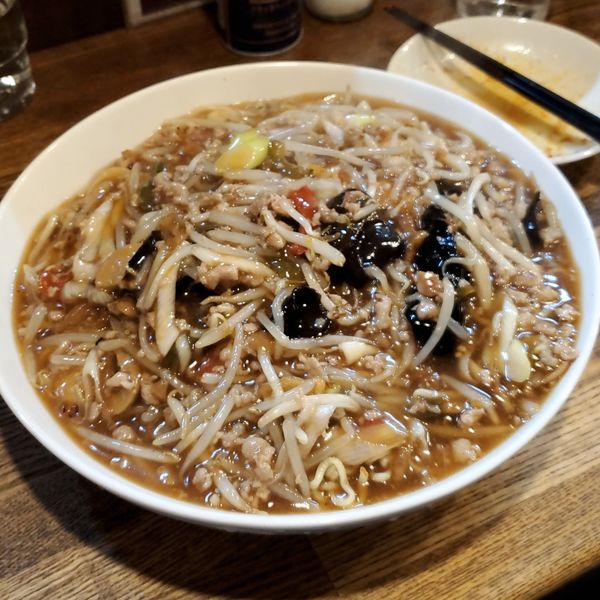 「【気まぐれ限定】餡かけモヤシ麺&その他」@レバニラ定食 kei楽の写真