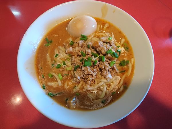 「味玉味噌ラーメン（復刻麺家しん風味噌ラーメン）＋麺増し」@麺屋しのはら 三日月食堂の写真