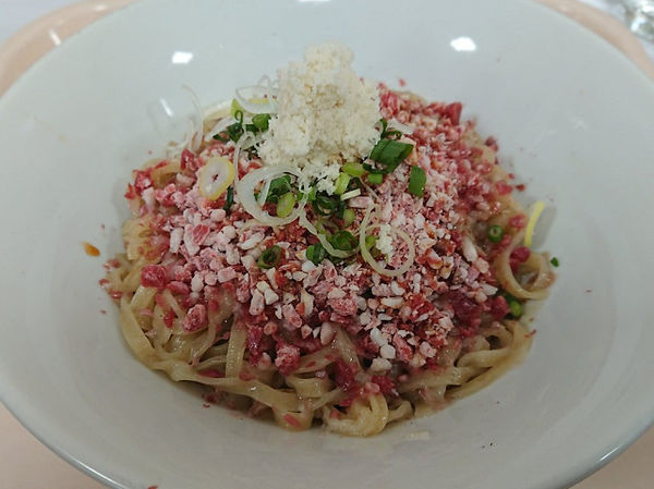 「牛とろまぜそば」@Mari iida 北海道物産展 松坂屋上野店の写真