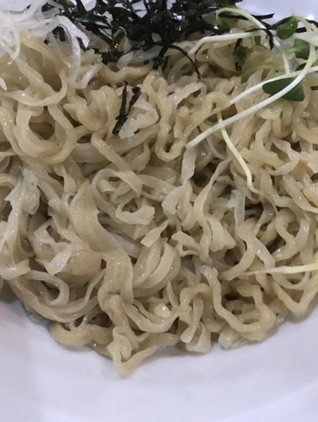 「手打ちつけ麺」@手打ち中華そば 侍の写真