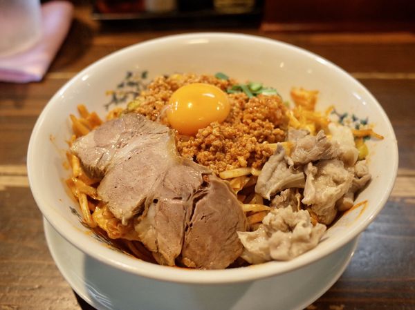 「‪台湾焼きラーメン…900円・スパイスカレー ミニ…280円」@ラーメン 達磨食堂の写真