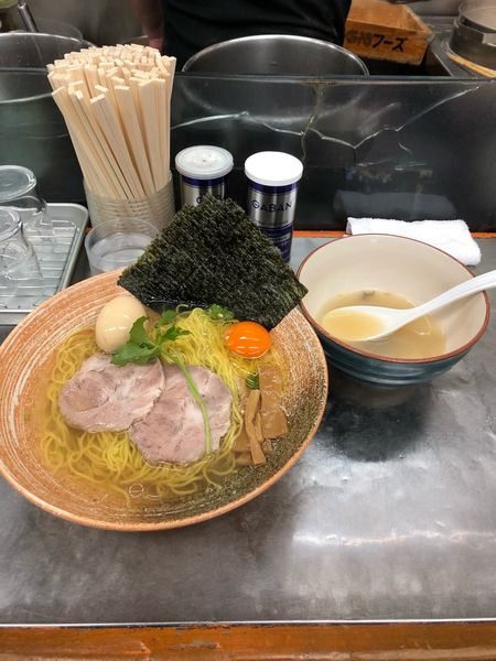 「大和しじみ出汁とスッポン出汁ラーメン塩」@覆麺 智の写真