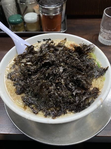 「岩のりらーめん」@らーめん潤 蒲田店の写真