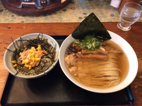 「ランチAセット しおそばに変更(941円)」@麺や食堂 本店の写真