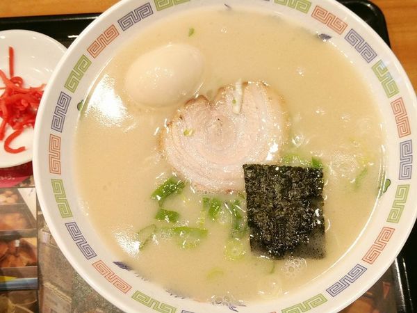 「丸星ラーメン＋味玉」@らあめん花月嵐 亀戸北口店の写真