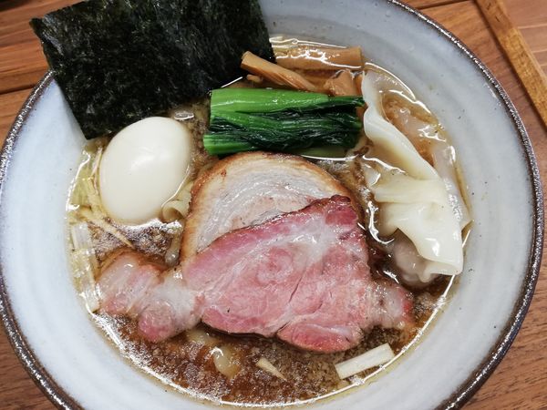 「魚介香る手揉み中華そば」@YOKOKURA STOREHOUSEの写真