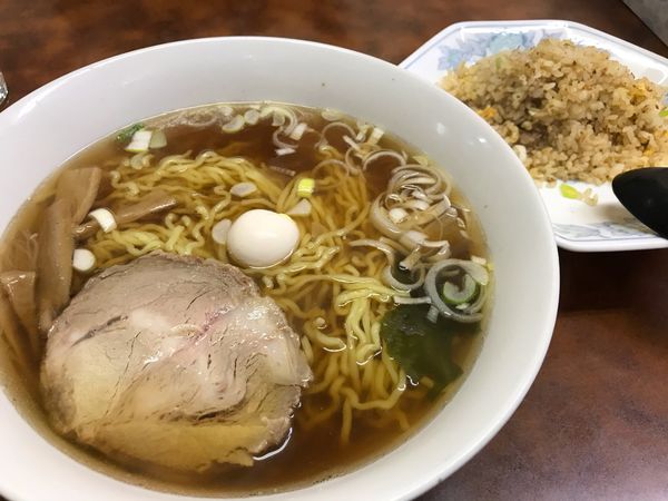 「ラーメン炒飯セット」@十八番の写真