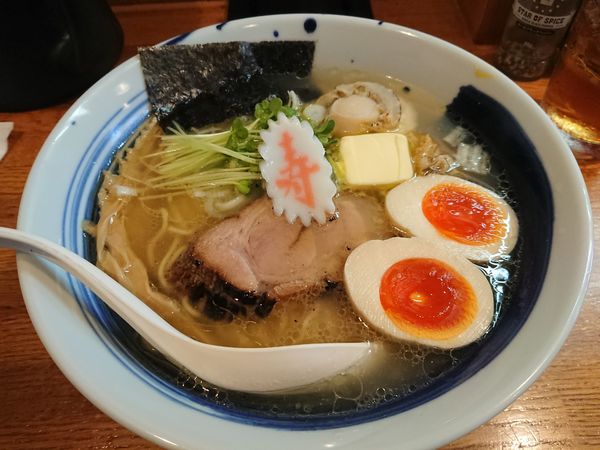 「【正月限定】ホタテバターの塩麹そば800円＋他いろいろ」@麺屋 鶏口の写真