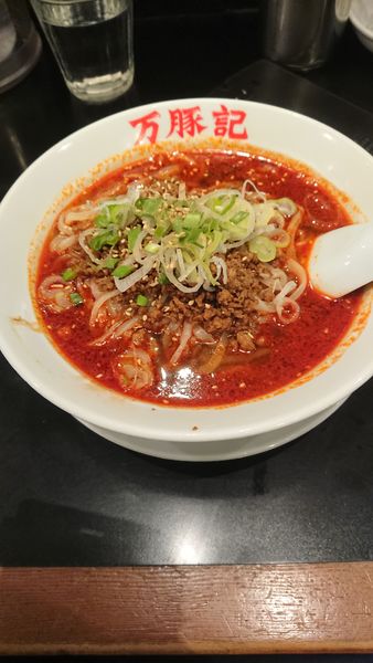 「紅麻辣担々麺 大盛」@万豚記 アーバンドックららぽーと豊洲店の写真