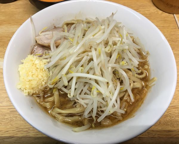「小ラーメン いい玉子 ニンニク」@ラーメン二郎 環七新新代田店の写真