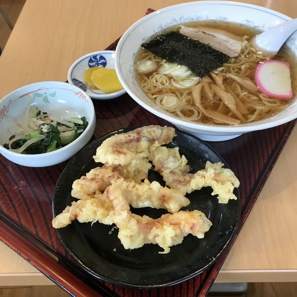 「中華そば（￥650）＋げそ天（￥300）」@セノ食堂の写真
