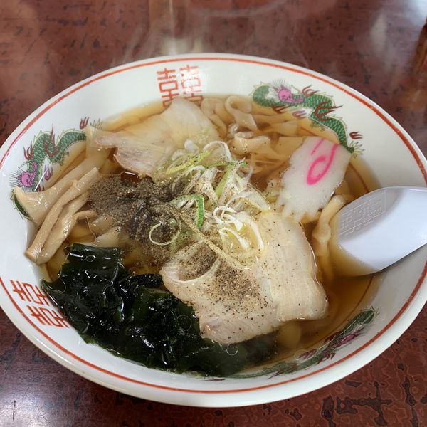 「手打ちラーメン」@せせらぎ食堂の写真