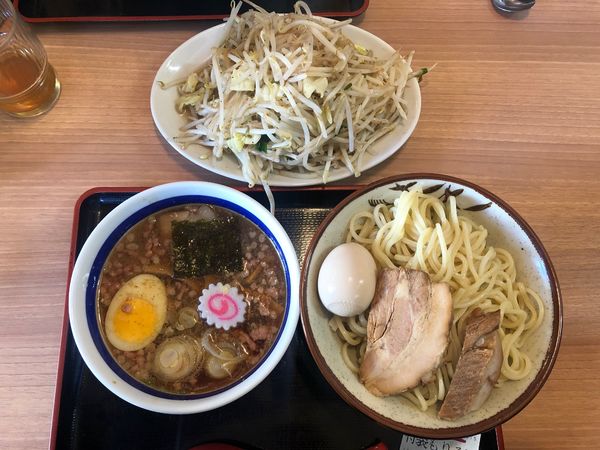 「特製もりそば＋炒め野菜」@佐貫大勝軒ゆうの写真