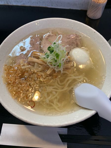 「肉マースソバふつう800円＋塩味玉100円。」@肉マースソバ・マサミの写真