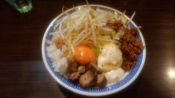 「まぜそば」@ラーメン ガジロー 岐阜支店の写真