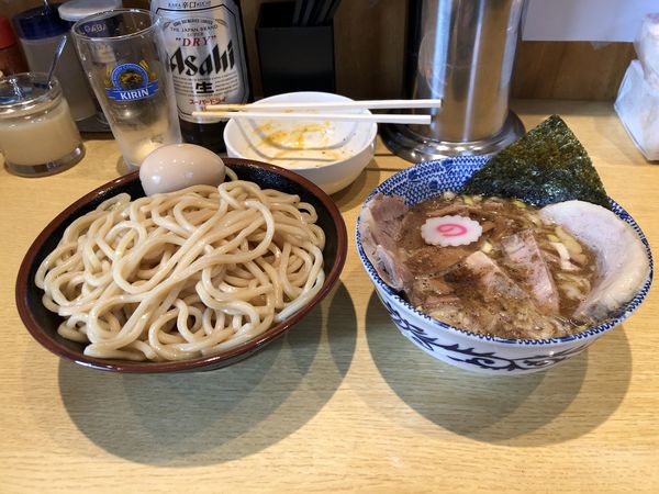 「つけチャーシュー+ビール」@くり山の写真