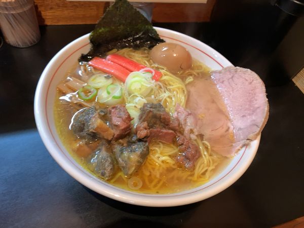 「塩ラーメンスペシャル大盛り1400円」@一条流がんこ総本家分家四谷荒木町の写真