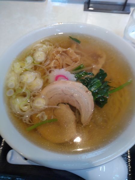 「手打ちラーメン 690円 餃子(3個) 300円」@佐野青竹手打ちラーメン 俺の夢の写真