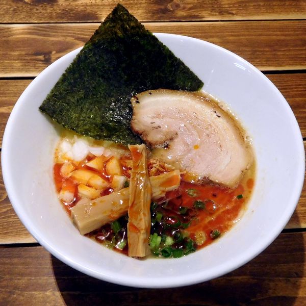 「辛味鶏白湯そば（950円）」@煮干しそば 虎空の写真